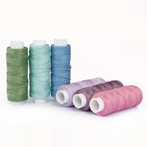 0.65mm 25m Round Thread Waxed String for Bracelets Sewing Bags Wax Cord Necklace Waterproof Durable