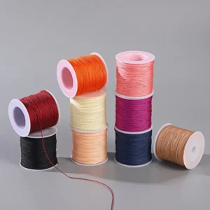 0.8mm 50meter roll Diy Jewelry Braided Accessories Chinese Knot Nylon Jade Thread Cord String for Necklace Bracelet Making