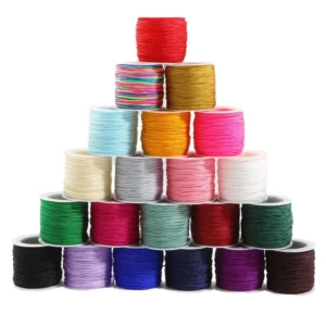 0.8mm Nylon Cord Thread Chinese Knot Cord Handmade Braided Thread Beading Bracelet Rope Tassel Jewelry Making DIY