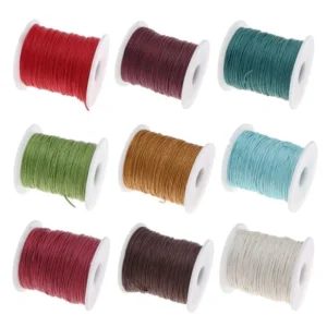 1/4 5Mm Soft Nylon Stretch Cord Jewelry Beading Elastic Sewingrope String Cord Thread for Hair Extension Braided Nylon Rope