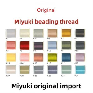 1 Roll 50m Beaded Line 100% Nylon Thread Cord for Seed Delica Beads Jewelry Findings