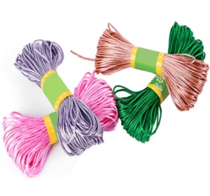1.5mm Jade Thread Braided 100% Polyester Rope Cord for Jewelry DIY Chinese Knot Pendant Bracelet Use in Shoes Bags Garments