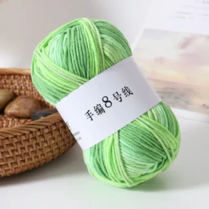100% Acrylic Fancy Yarn 8 Ply Milk Cotton Yarn for Knitting Sweater