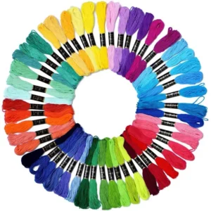 100 Colors Hand Embroidery Kit Embroidery Thread Cross Stitch Sewing Cotton Threads Accessories Crochet Weaving Knitting Yarn
