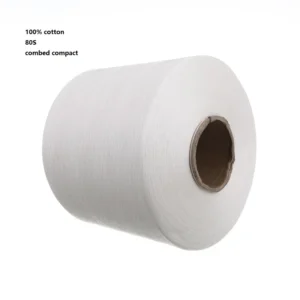 100% Cotton Combed Compact Yarn 80S Factory Direct Sale High Count Cotton Yarn For Weaving
