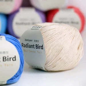 100% Cotton Combed Strong Anti-Bacteria Anti-Pilling Fancy Yarn 50g/170m for Amigurumi Scarf Pillow Blanket Toys Knitting Yarn