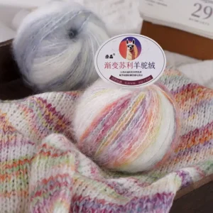 100% Organic Baby Mercerized Cotton Yarn Hand Knitting Melange Yarn Anti Pilling Eco Friendly Moisture Absorbent Features Dyed
