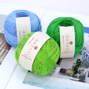 100% Organic Combed Ring Spun Cotton Yarn Anti Pilling Fancy Dyed Yarn for Hand Knitting