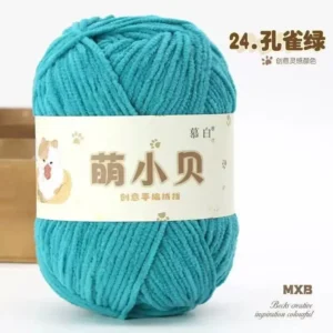 100% Polyester Chenille Fancy Yarn 50g per Roll 3mm Thin Chenille Yarn