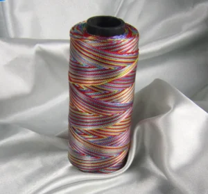100% Polyester Dyed Sewing Thread Multicolored Rainbow Overlock for Cross Stitch Embroidery Knitting Mercerized Technique