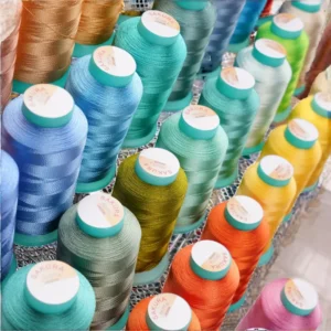 100% Polyester Embroidery Thread High Temperature Resistant Dyed Filament 4000y 40WT 120D 2 for Embroidery Machine