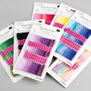 100% Polyester Embroidery Thread Yarn Knitting Yarn Fancy Hand Knitting Yarn