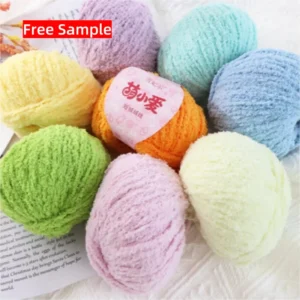 100% Polyester Hand Weaved Yarn for Knitting Weaving Scarves Hats Dolls High Tenacity Dyed Pattern Direct from Manufacturers