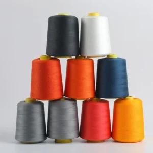 100% Polyester High Tenacity Sewing Threads 402 Multi Color 8000 Yards Dyed for Clothing Application