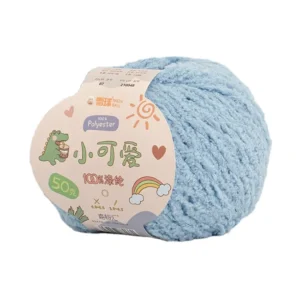 100% Polyester Premium Fancy Yarn Space Dyed Semi Face Velvet for Knitting Weaving High Tenacity Colour Coordinated