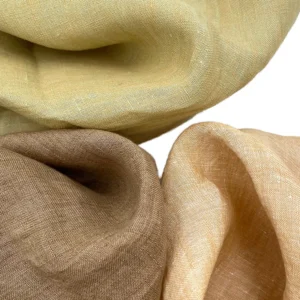 100% Pure Linen Eco Friendly Plain Yarn Dyed Woven Fabric for Spring Summer Breathable Cool Home Textiles In Stock