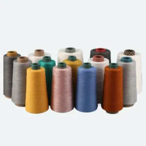 100% Recycled Polyester 32S 2 Dyed Yarn High Quality Double Yarn for Knitting and Weaving