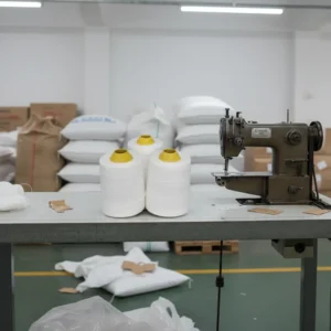 100% Spun Polyester Staple Fiber 200g Regular Specification Woven Bag or Sack Bag Closing Yarn Sample Free