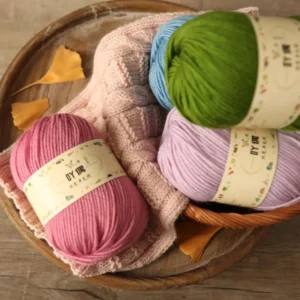 100% Wool Hand Knitting Yarn Chunky Knitting Wool Yarn for Hand Crochet 50g120m