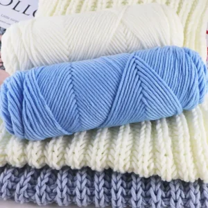 100g Cotton-acrylic Blend Fancy Yarn 8-ply Crochet Thread 2.5mm Diameter Anti-pilling Soft-feeling Hand Knitting OE