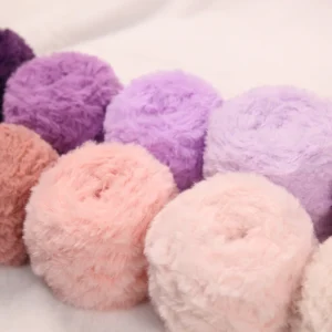100g Super Soft Fancy Faux Fur Yarn 100% Polyester Fancy Chunky Crochet Fur Yarn for Diy Crochet Knitting