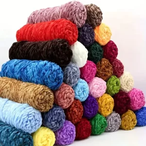 100g/roll Chenille Velvet Yarn for Hand Knitting Crocheting Scarf Factory