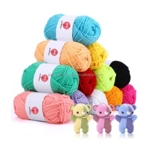 10g 200g Color Milk Cotton Yarn Acrylic Doll Baby Wool Yarn Knitting Hand woven Diy