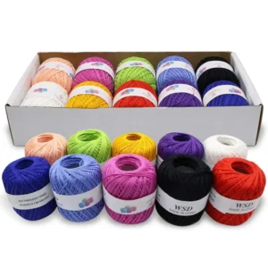 10pcs Box Embroidery Thread Rolls Sewing Cotton Thread Rolls Crochet Threads Cross Spools Wire Sewing Supplies