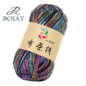 11 Colors 100% Polyester 100g Ball Hand Knitting Fancy Yarn T Shirt Yarn for Crochet