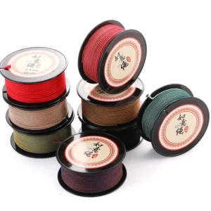 12 Meters 2.5mm Colorful Nylon Rope Handmade Tricolor Thread DIY Braided Bracelet Rope Hand Rope Braided V199