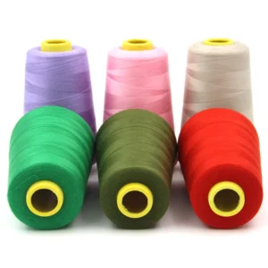 1200 Color Ready Stock 3000 Y Polyester Sewing Thread Oeko Tex Eco Friendly 402 100% Polyester Spun Sewing Thread for Quilting