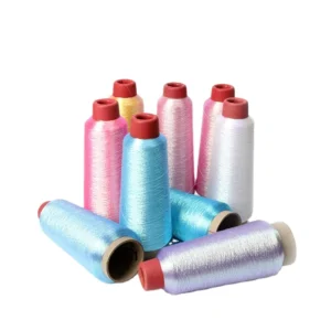 120g Thread Supplier Pure Gold and Pure Silver Reflective Embroidery Yarn Metallic Thread ST Type
