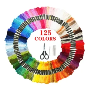 125 Colors Polyester Cross Stitch Sewing Thread Tool Set Embroidery Threads