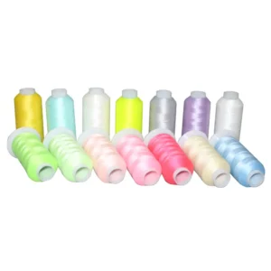 150D/2 Glow in the Dark Luminous Sewing Yarn Embroidery Thread for Clothing