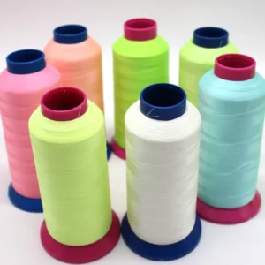 150D/2 Photoluminescent Polyester/Nylon Embroidery Threads Luminous Waterproof Glow Dark Lightweight Knitted Sewing Yarn for