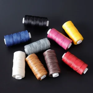 150D Waxed Polyester Thread Leather Sewing Thread Flat Wax Thread