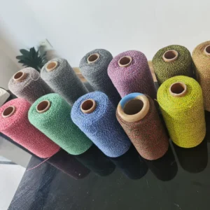 16/2 16/3 20/2 20/3 2plys Cotton Polyester OE Anti Bacteria Twist Melange Yarn Thread Recycled Crochet Yarn Knitting Weaving 60+