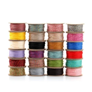 1mm 30m roll Handmade Braided Thread Silk Cord for Making Gift Packaging Clothing Jewelry Packaging Decorative Hanging Tag V187