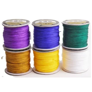 1mm 80meters Yarn DIY Accessories Bracelet Necklace Pacifier Clips Strong Nylon Satin Silk Crochet Braided