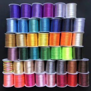 1mm Colorful Nylon Cord Silky Thread Satin String for Braided Shamballa Bracelet Chinese Knot Jewelry Making Beading Braided