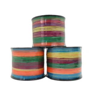 1mm UHMWPE Aramid Braided Rope 8/12/16/24/36 Strands Red/Yellow Customized Size Wear-resisting Fishing Line