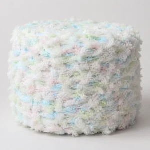 2.2 Nm Customizable DIY Hand Knitting Fancy Filament Yarn Dyed Fishtail Colorblocked Fashion Yarn