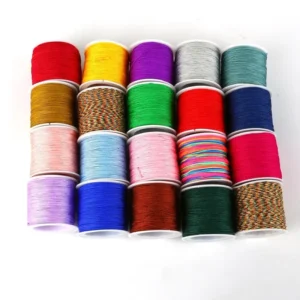 20 Colors 50m Dia 0.8mm Nylon Cord Thread Chinese Knot Macrame Cord Bracelet Braided String DIY Tassels Beading String Thread