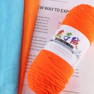 200g 5PLY High Tenacity Strong Sewing Weaving Knitting Hand Knitting Use Flame Retardant Milk Cotton Crochet Yarn Blended Yarn