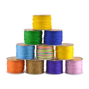 20pcs 0.8 1.0 1.5 2mm Nylon Cord Thread Chinese Knot Macrame Cord Bracelet Braided String DIY Tassels Beading