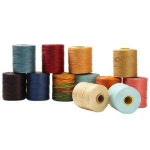 210D/16 300D/16 1.0mm 2.0mm Flat Waxed Weaving Thread Leather Polyester Waxed Stitching Threads 400g