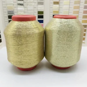 240D MX Type Pure Gold Metallic Lurex Yarn Knitting Thread for Hand Embroidery