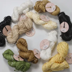 250M Filament Rayon Raffia Fancy Knitting Yarn Viscose Fiber in Hank