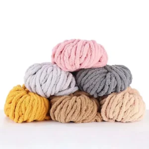 250g 2cm Hand Knitting Crochet Bulky Thick Giant Fancy 100% Polyester Soft Chunky Chenille Yarn
