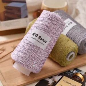 250g Ramie Yarn Factory Direct Blended Yarn Handmade Sewing Knitting Woven High Tenacity Recycled Melange Dyed